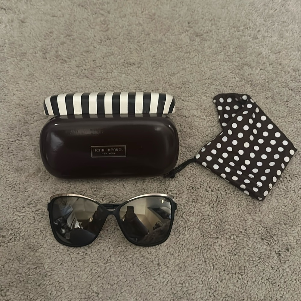 Black and gold Henri Bendel Glasses